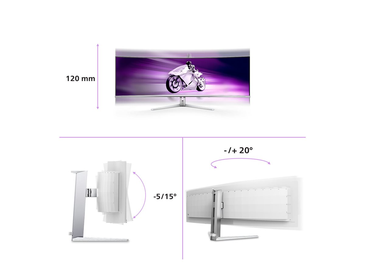 Philips Evnia 8000 49M2C8900L - OLED-Monitor - Gaming - gebogen - 124.5 cm (49")