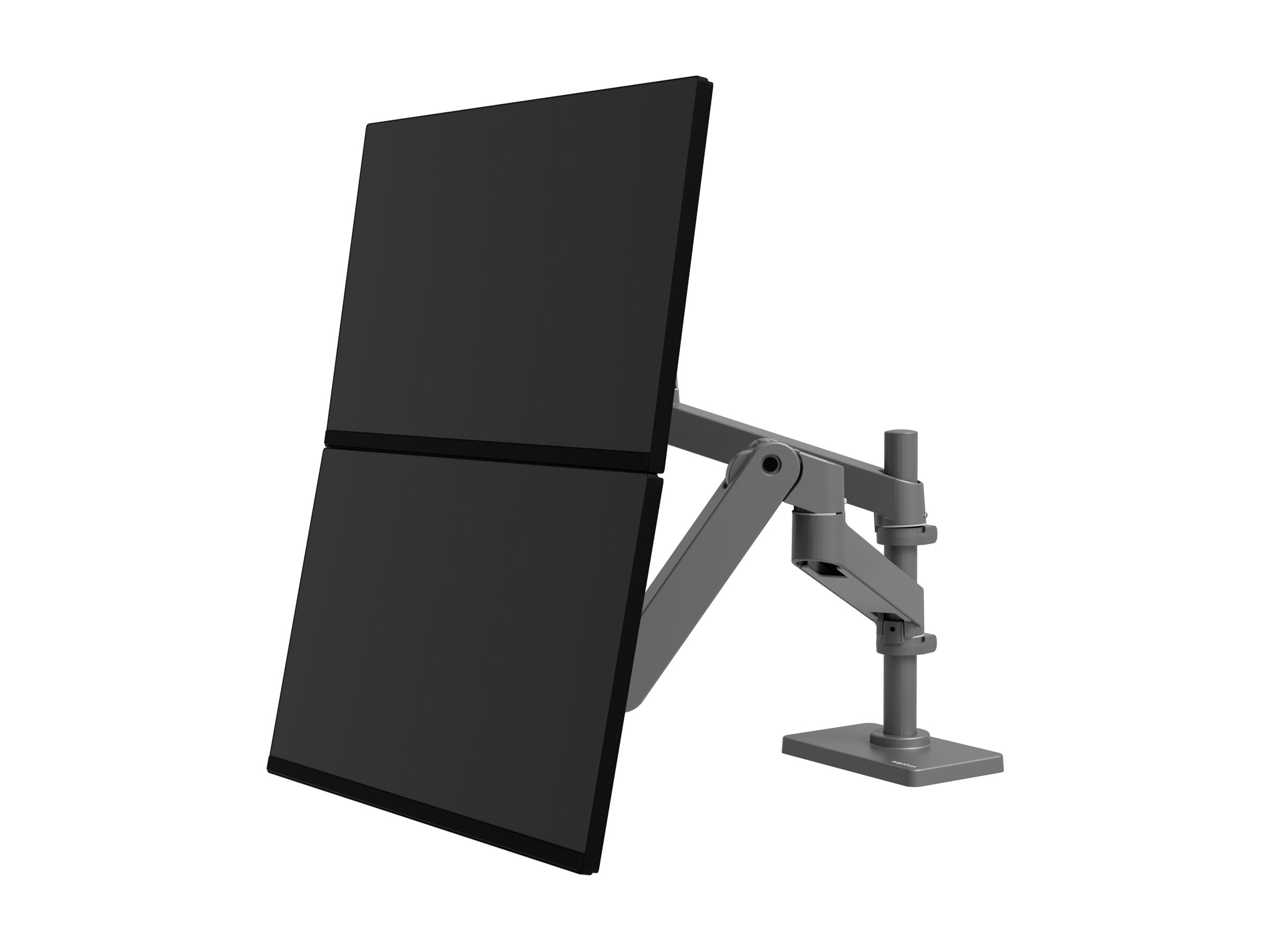 Ergotron LX Pro - Befestigungskit (Doppelarm) - modular - für 2 LCD-Displays - Aluminium - Dunkelgrau - Bildschirmgröße bis zu 68,6 cm (bis zu 27 Zoll)