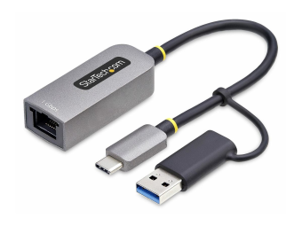 StarTech.com USB-C to Ethernet Adapter wUSB-A Adapter Realtek RTL8153B