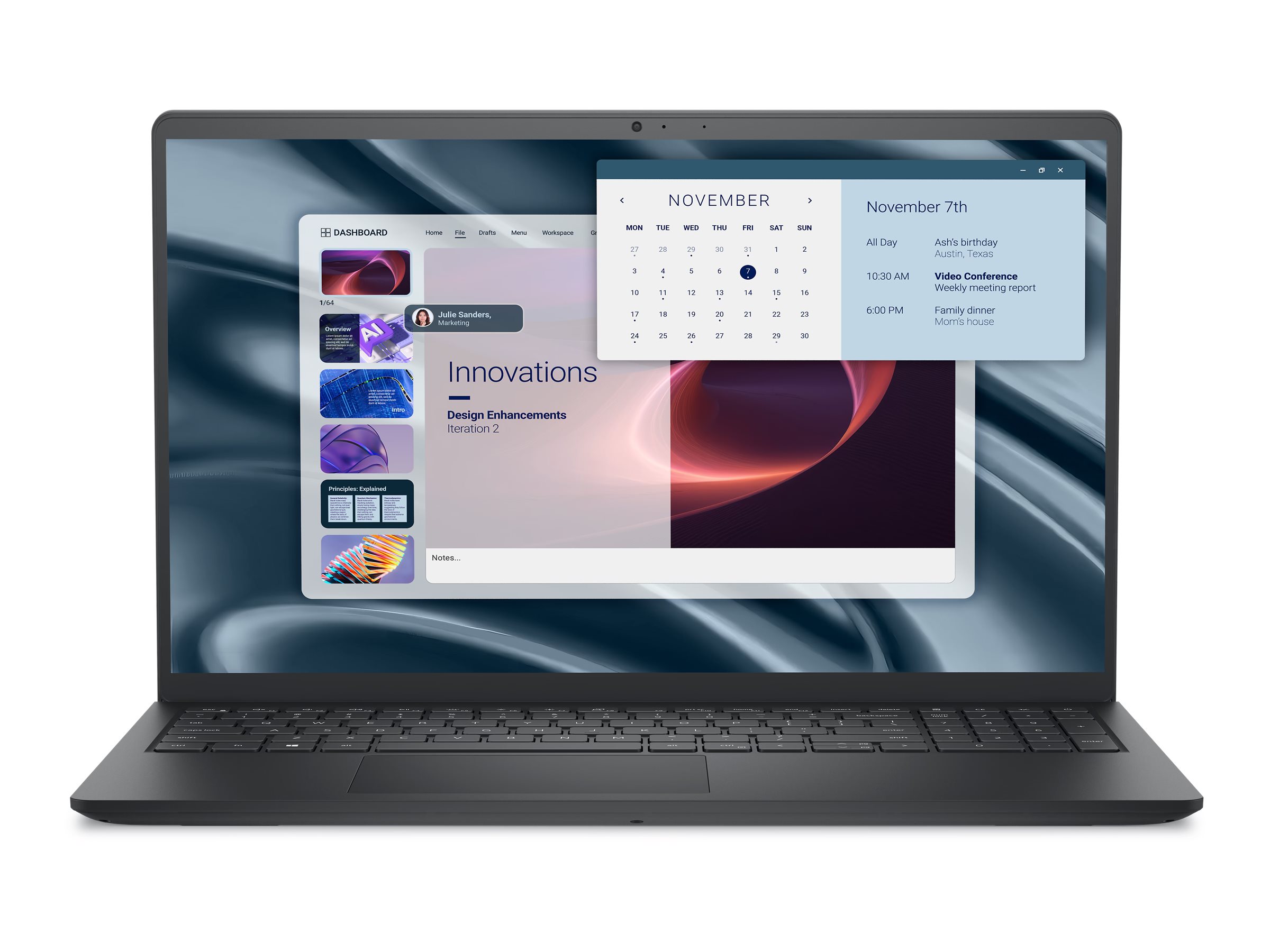 Dell Pro 15 Essential PV15255 - AMD Ryzen 5 7520U  2.8 GHz - Win 11 Pro - Radeon 610M - 8 GB RAM - 512 GB SSD NVMe - 39.487 cm (15.6")