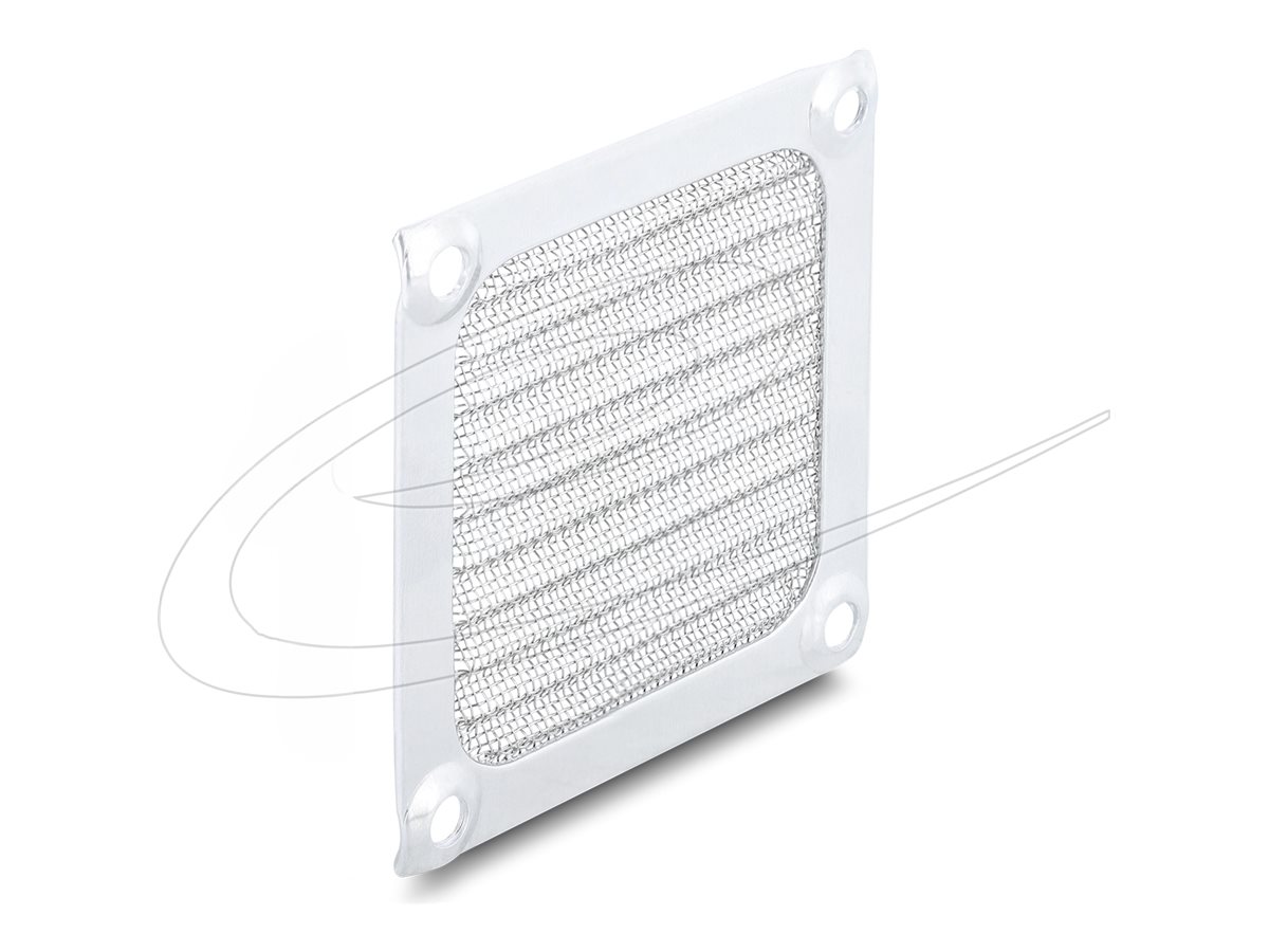 Delock Lüftergitter mit Filter - 60 x 60 mm, Aluminium, Edelstahlfiltergewebe