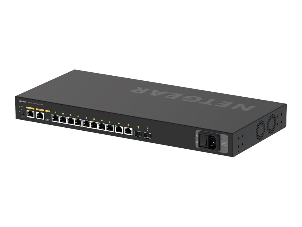 Netgear AV Line M4250-10G2F-PoE+ - Switch - L3 - managed - 10 x 101001000 (8 PoE+)