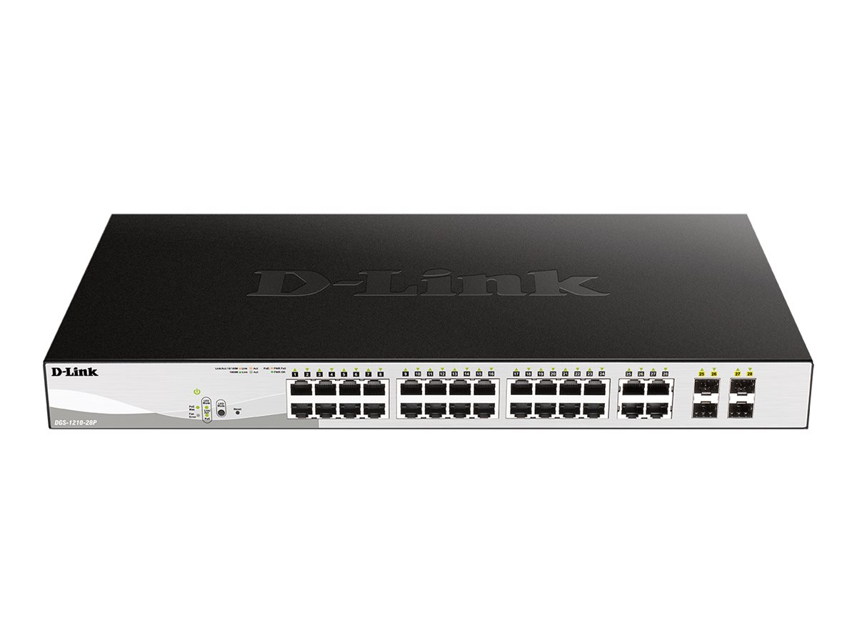 D-Link Web Smart DGS-1210-28P - Switch - L3 - managed - 24 x 101001000 (PoE)
