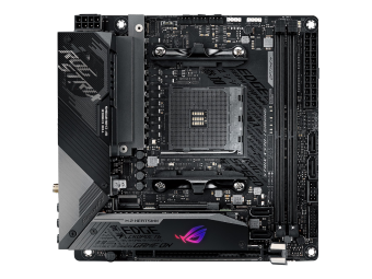 ASUS ROG Strix X570-I Gaming - Motherboard - Mini-ITX - Socket AM4 - AMD X570 Chipsatz - USB-C Gen2 USB 3.2 Gen 1 USB 3.2 Gen 2 - Bluetooth Gigabit LAN Wi-Fi 6 - Onboard-Grafik (CPU erforderlich)