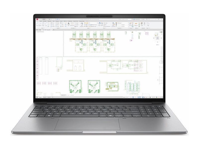 HP ZBook 8 G2i Mobile Workstation - 163-degree hinge design - Intel Core Ultra 7 356H  1.9 GHz - Win 11 Pro - RTX PRO 500 Blackwell - 64 GB RAM - 2 TB SSD NVMe - 40.6 cm (16")
