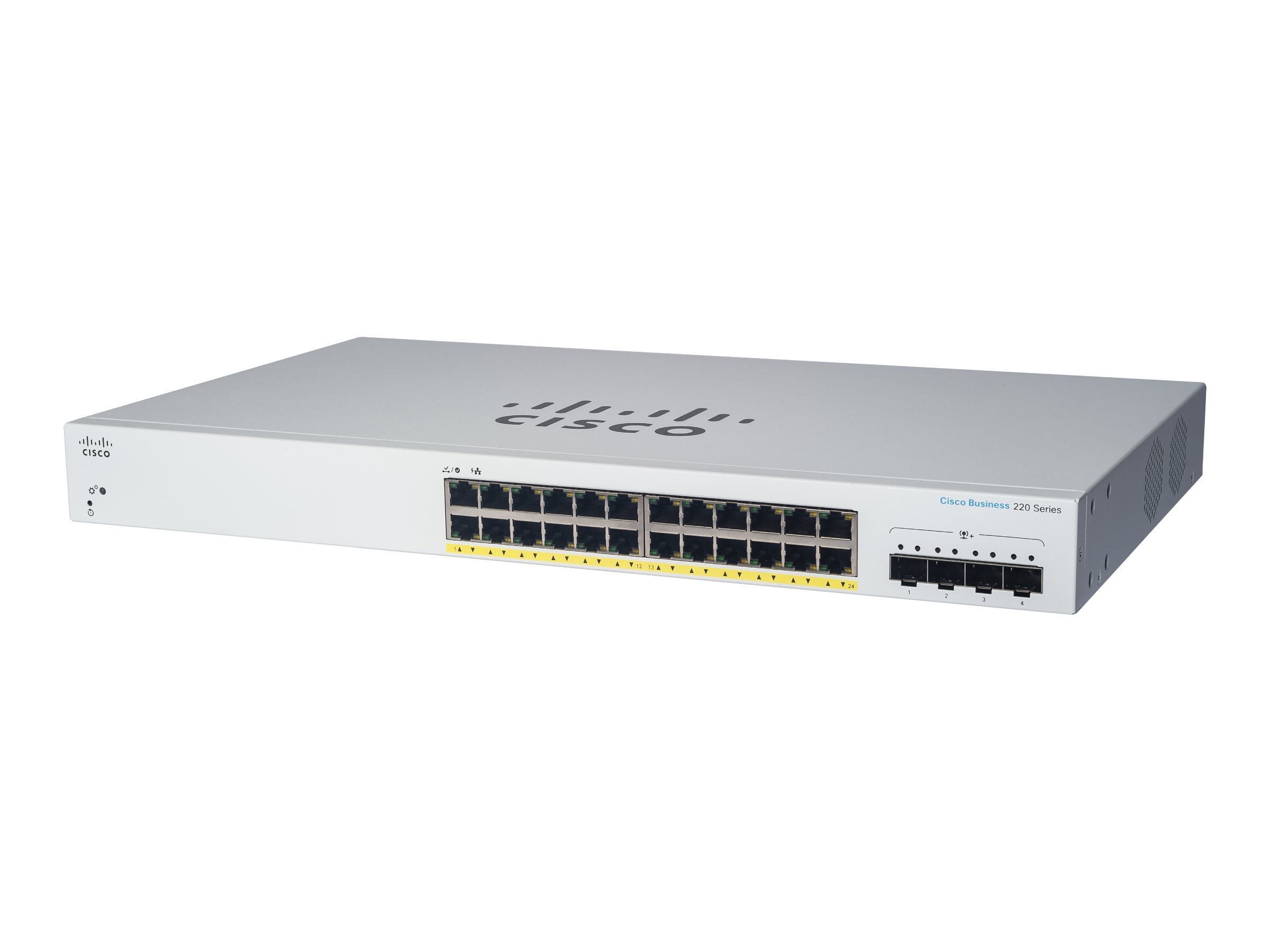 Cisco Business 220 Series CBS220-24FP-4X - Switch - Smart - 24 x 101001000 (PoE+)