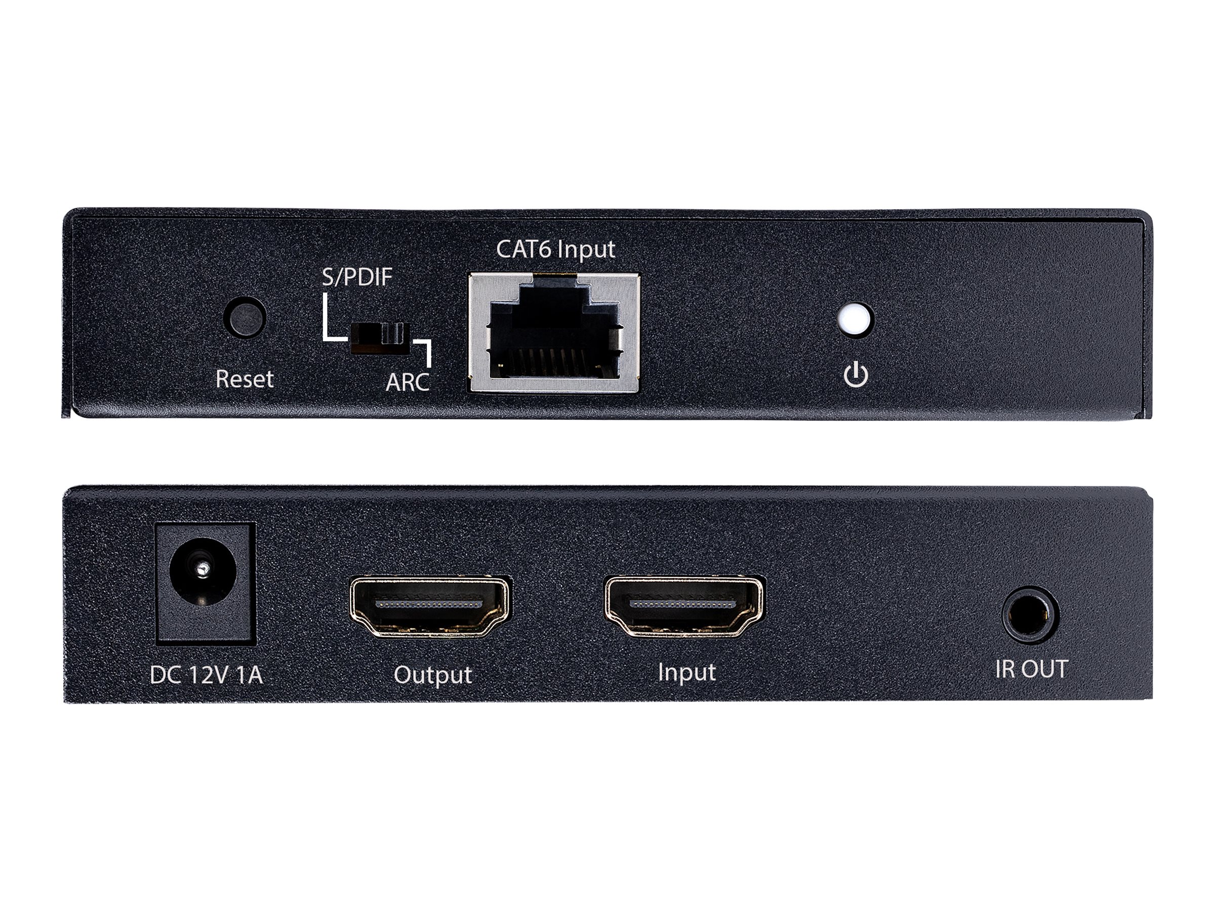 StarTech.com 4K HDMI Extender Over CAT5CAT6 Cable, 4K 60Hz HDR Video Extender, Up to 230ft (70m)