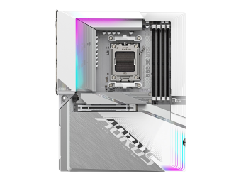 Gigabyte AORUS B650E STEALTH ICE - Motherboard - ATX - Socket AM5 - AMD B650 Chipsatz - USB-C 3.2 Gen2, USB 3.2 Gen 2, USB 3.2 Gen 1, USB-C 3.2 Gen 2x2 - 2.5 Gigabit LAN, Wi-Fi 7, Bluetooth - Onboard-Grafik (CPU erforderlich)