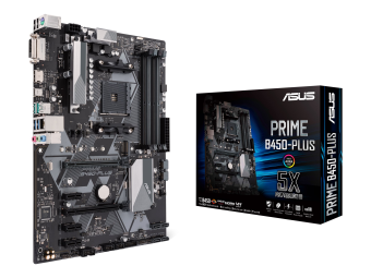 ASUS PRIME B450-PLUS - Motherboard - ATX - Socket AM4 - AMD B450 Chipsatz - USB 3.1 Gen 1 USB 3.1 Gen 2 USB-C Gen1 - Gigabit LAN - Onboard-Grafik (CPU erforderlich)