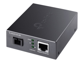TP-LINK TL-FC311A-20 - V1 - Medienkonverter - 1GbE - 1000Base-T WDM 1000Base-SC - RJ-45  SC Single-Modus - bis zu 20 km - 1310 (RX)
