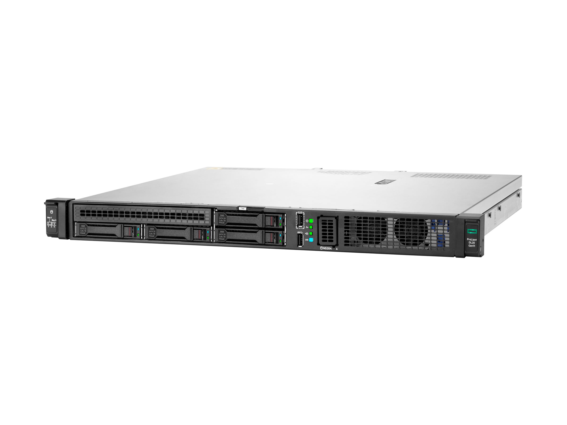 HPE ProLiant DL20 Gen11 - Server - Rack-Montage - 1U - 1-Weg - 1 x Xeon E-2436  2.9 GHz - RAM 32 GB - SATA - Hot-Swap 6.4 cm (2.5")