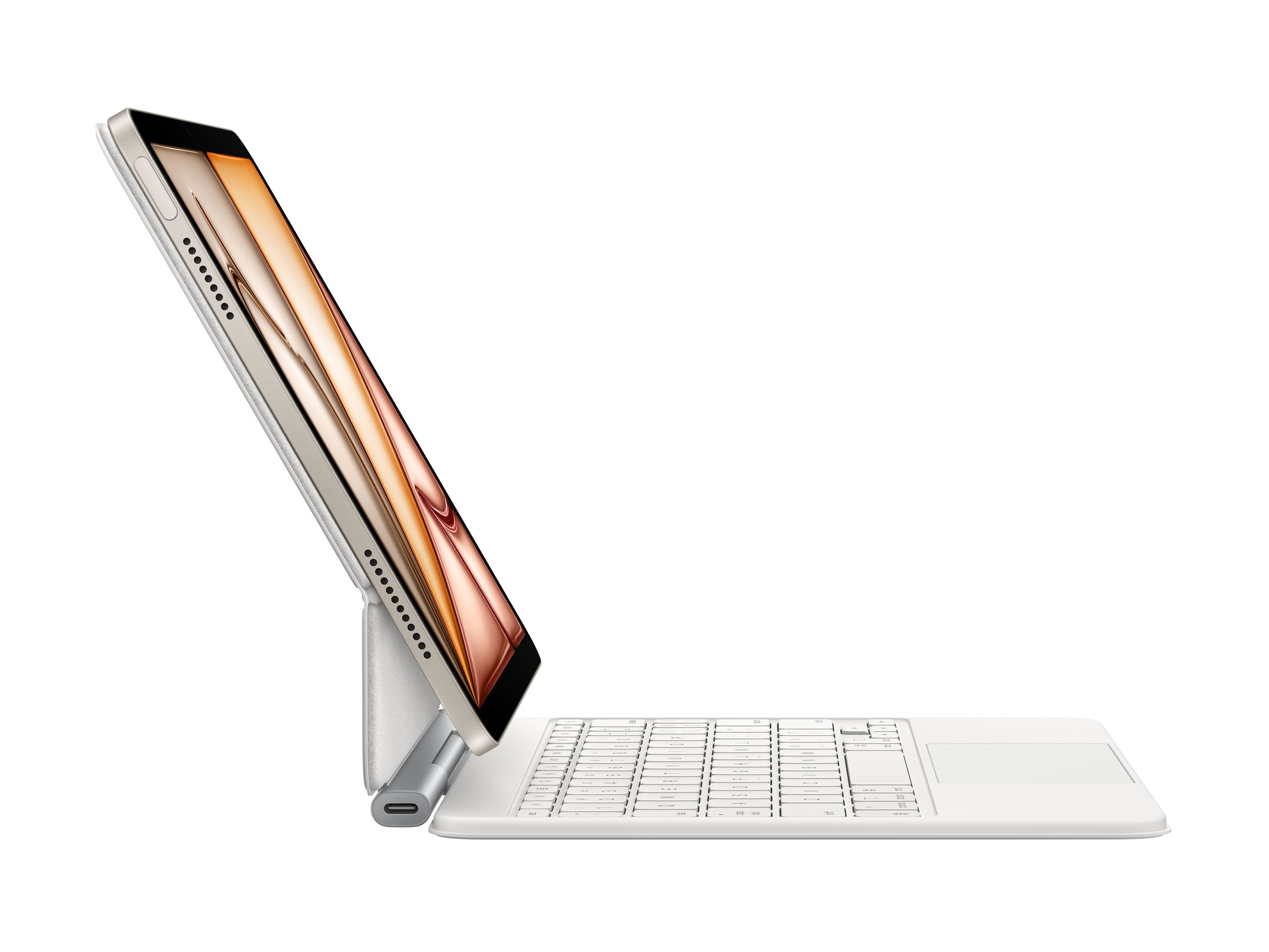 Apple Magic Keyboard - Tastatur und Foliohülle - mit Trackpad - Apple Smart connector - QWERTY - Ukrainisch - für 10.9-inch iPad Air (4. Generation, 5. Generation)