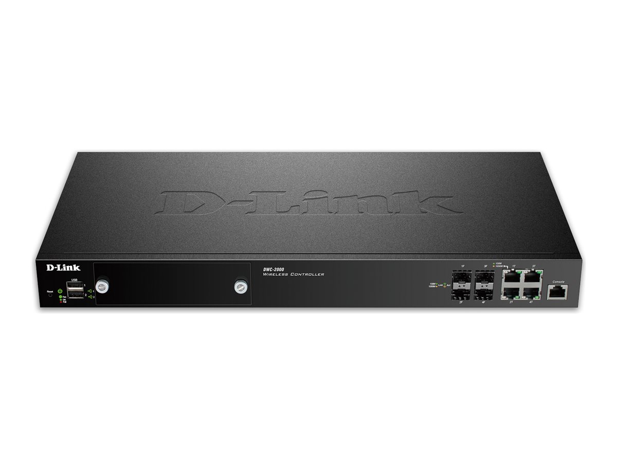 D-Link DWC-2000 Wireless Controller - Netzwerk-Verwaltungsgerät - 4 Anschlüsse - 64 MAPs (verwaltete Zugriffspunkte)