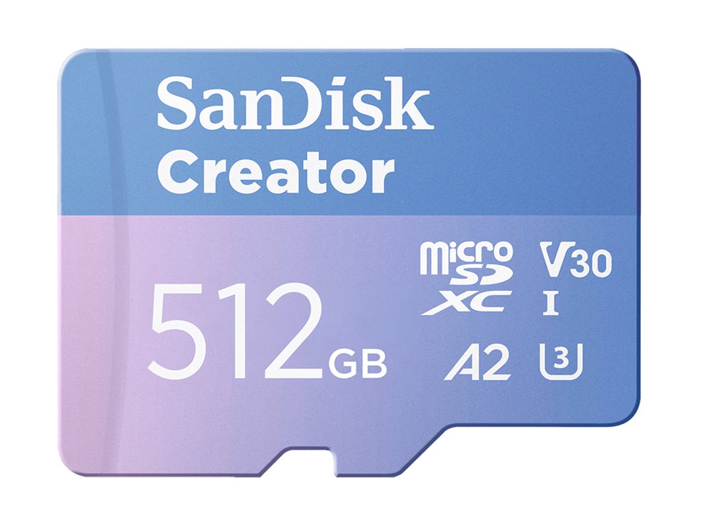 SanDisk Creator - Flash-Speicherkarte (microSDXC-an-SD-Adapter inbegriffen)