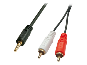Lindy Premium - Audiokabel - RCA x 2 (M) bis Stereo Mini-Klinkenstecker (M)