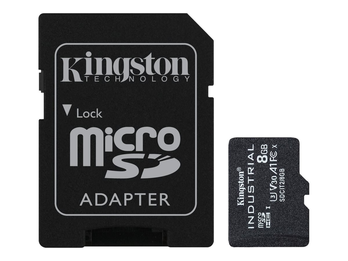 Kingston Industrial - Flash-Speicherkarte (microSDHCSD-Adapter inbegriffen)