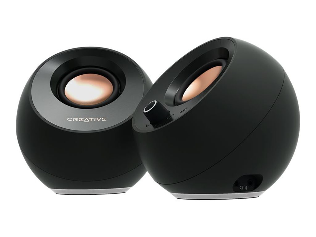 Creative Labs Creative Pebble Pro - Lautsprecher - für PC - 2.0-Kanal - kabellos - Bluetooth - USB - 30 Watt (Gesamt)