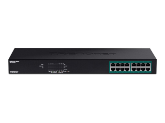TRENDnet TPE TG160G - Switch - 16 x 101001000 (PoE+)