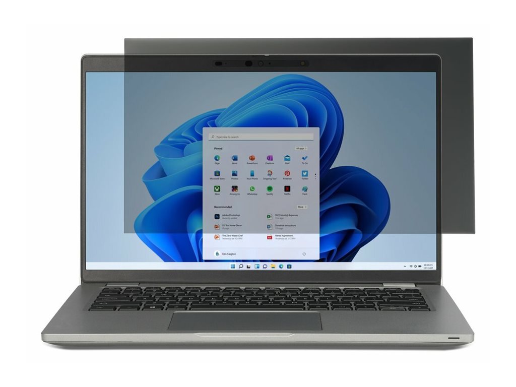 Kensington Blickschutzfilter für Notebook - 2-Wege - entfernbar - 35.6 cm (14")