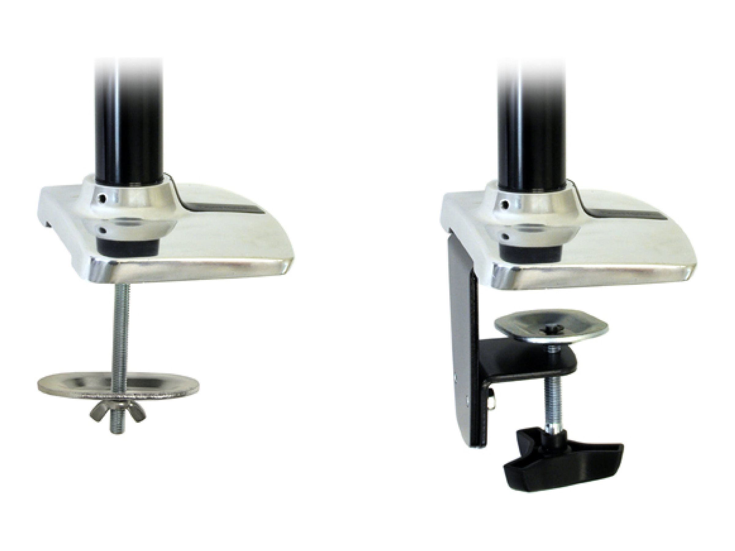 Ergotron LX - Befestigungskit (Gelenkarm, Spannbefestigung für Tisch, Erweiterungsadapter, Befestigung für Kabeldurchgang, 7"-Säule) - für LCD-Display - Polished Aluminum - Bildschirmgröße bis zu 86,4 cm (bis zu 34 Zoll)