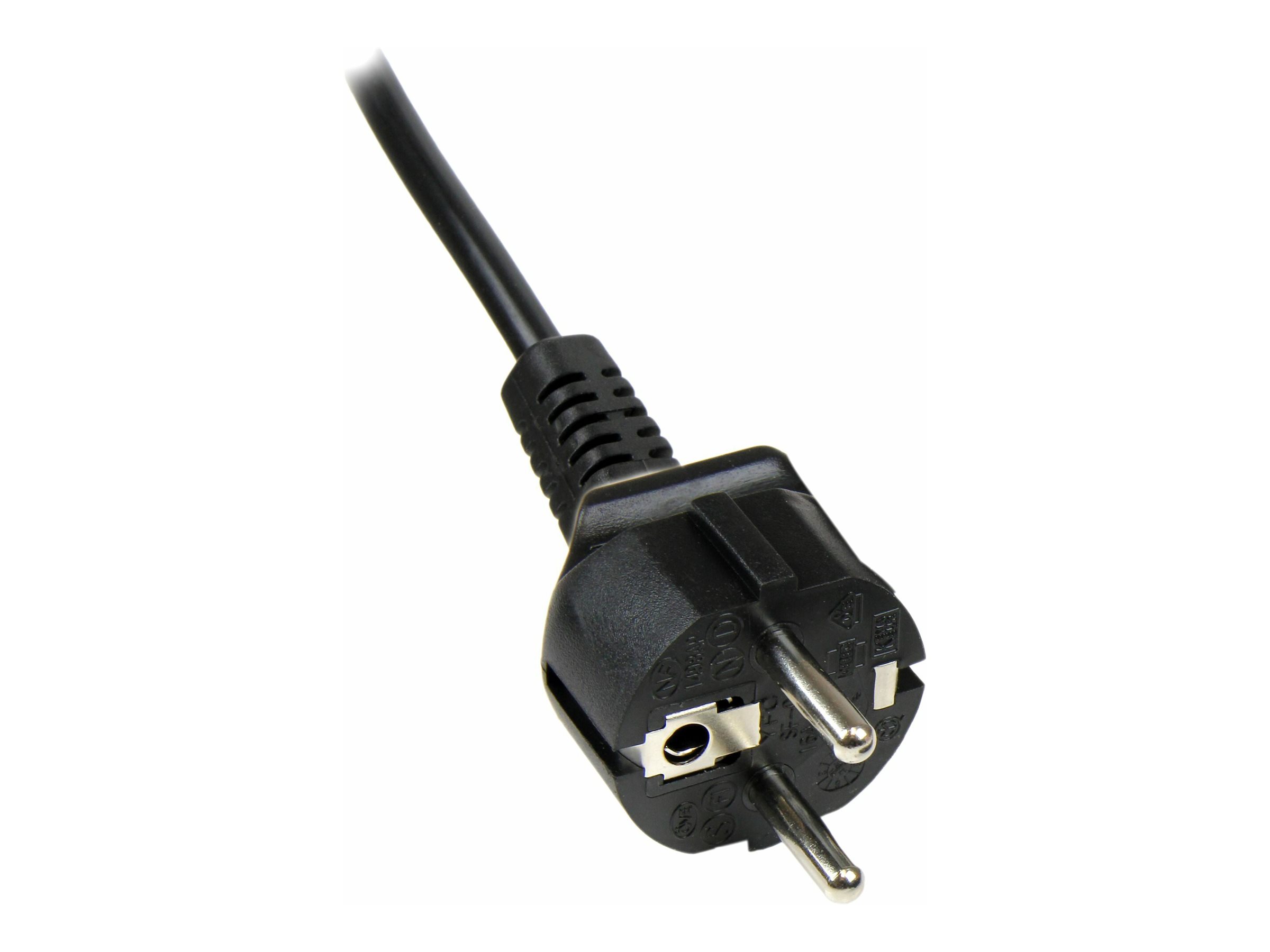 StarTech.com 3 m Laptop Stromkabel, EU Schuko auf C5 Stecker, 2.5A 250V - Stromkabel - power CEE 77 (S)
