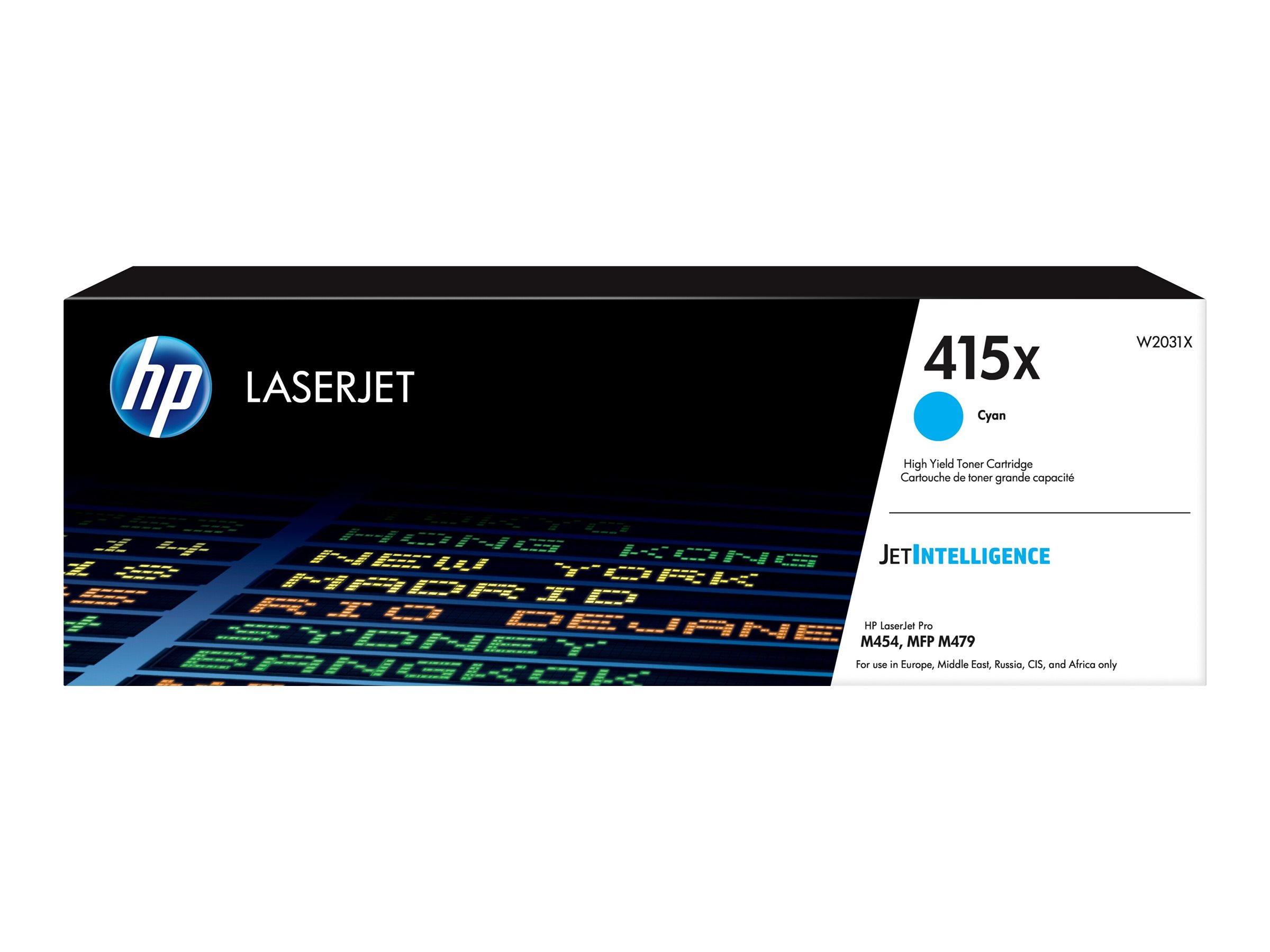 HP 415X - Hohe Ergiebigkeit - Cyan - original - LaserJet - Tonerpatrone (W2031X)