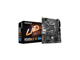 Gigabyte H510M H V2 Mainboard - Unterstützt Intel Core Prozessoren 11th CPUs - up to 3200MHz DDR4 - 1xPCIe 3.0 M.2 - GbE LAN - USB 3.2 Gen 1 - Intel - LGA 1200 (Socket H5) - Intel® Celeron® - Intel® Core™ i3 - Intel® Core™ i5 - Intel® Core™ i7 - Intel® Co