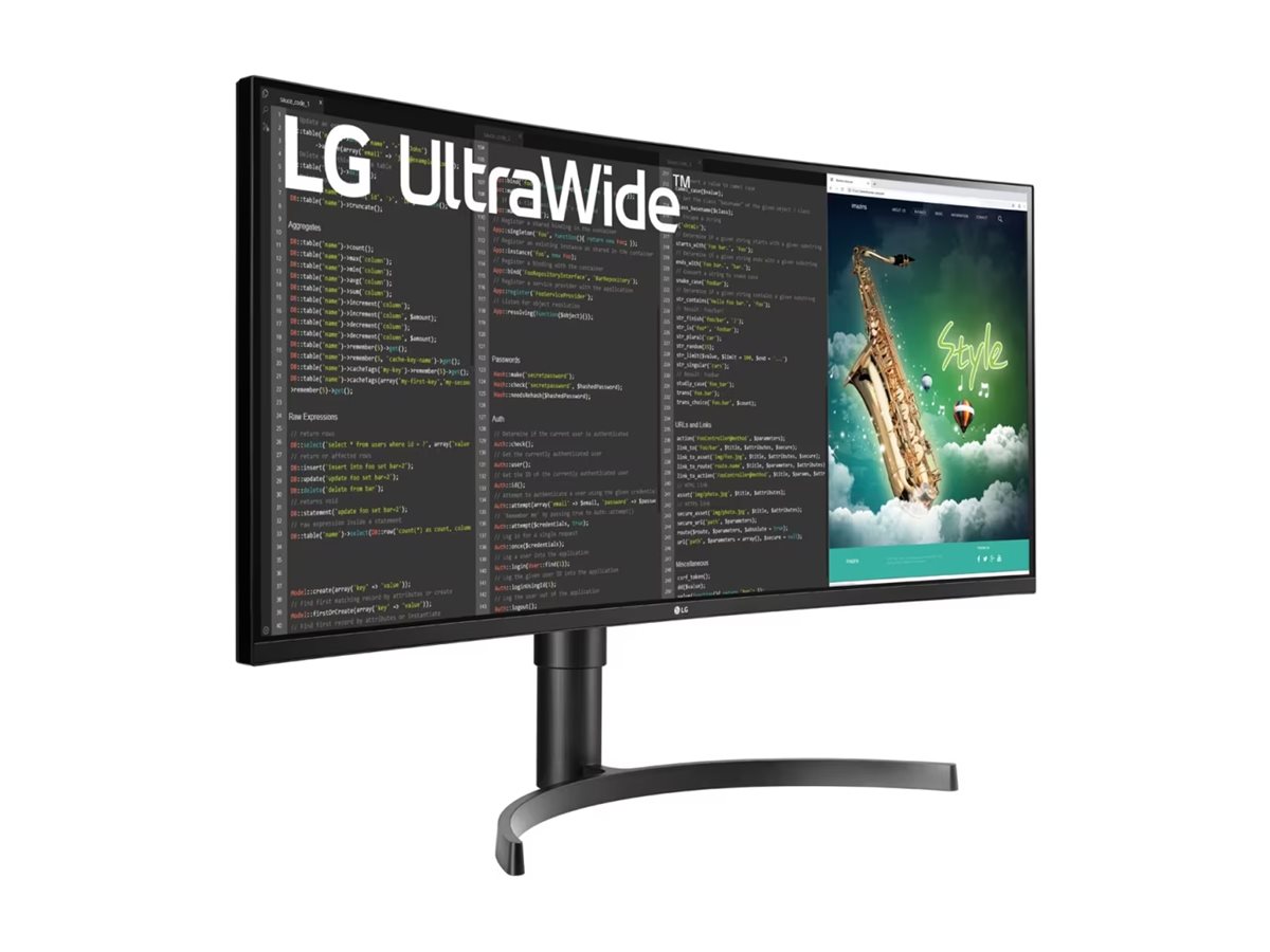 LG UltraWide 35WN75CP-B - LED-Monitor - gebogen - 88.9 cm (35")