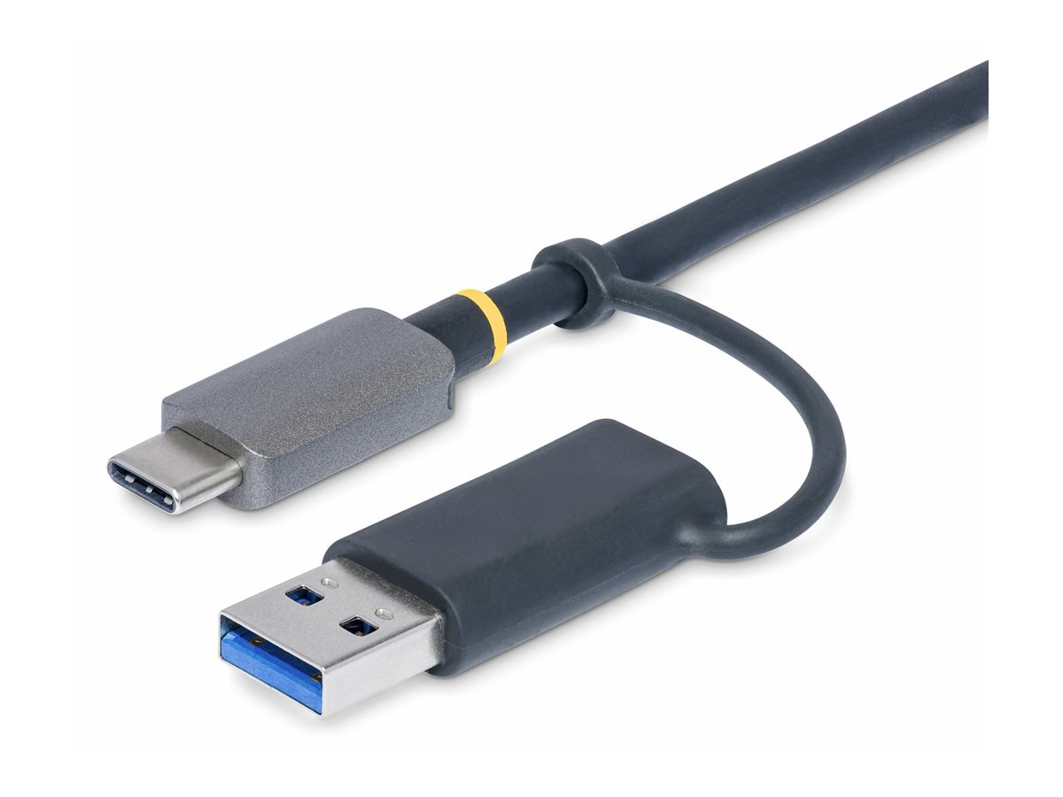 StarTech.com USB 3.0 Multi-Media Memory Card Reader, SDmicroSDCompactFlash Card Reader, Portable USB 5Gbps Card Adapter, External USB-C Card Reader with Attached USB-A Adapter - Works with Any Operating System (FCREADMICRO3V2)