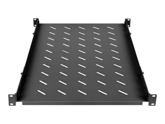 Intellinet Rack - Regal - 19 variable Schienen feste Montage - Schwarz RAL 9004 - 1U - 48.3 cm (19)