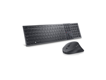 Dell Pro Premium Collaboration-Tastatur und -Maus – KM900 - US international (QWERTY) - Kabellos - RF Wireless + Bluetooth - Scherenschalter - QWERTY - Graphit - Maus enthalten