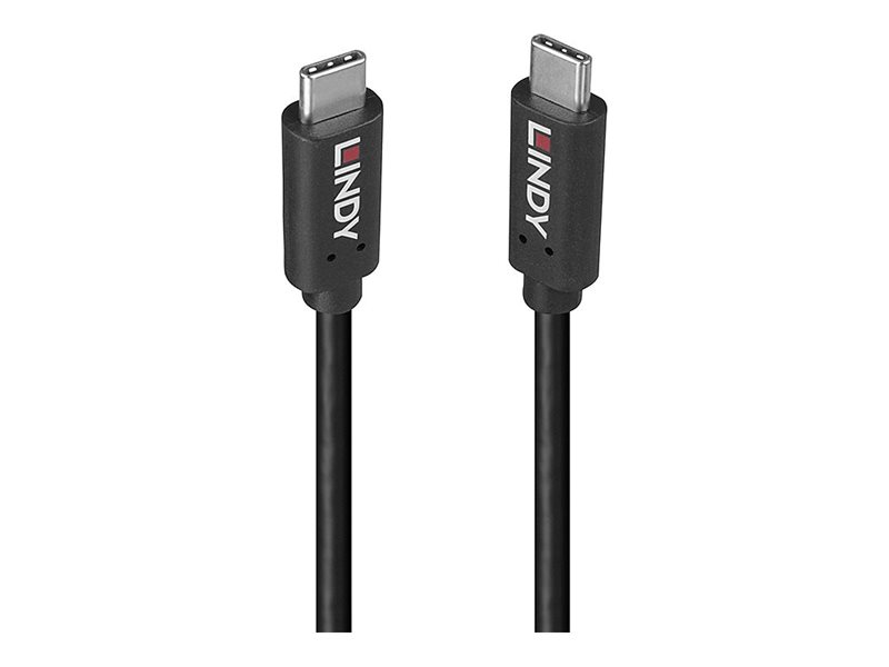Lindy USB-Kabel - USB-C (M) zu USB-C (M) - USB 3.2 - 20 V - 5 A - 1.5 m - 4K60Hz (4096 x 2160)