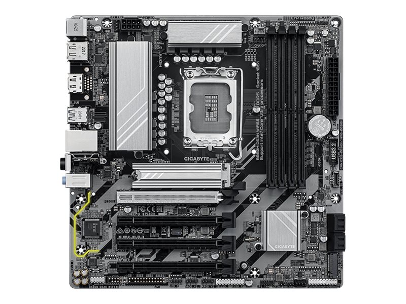 Gigabyte B860M DS3H WIFI6E - Motherboard - micro ATX - LGA1851-Sockel - B860M Chipsatz - USB-C 3.2 Gen 1, USB 3.2 Gen 2, USB 3.2 Gen 1 - Bluetooth, Wi-Fi 6E, 2.5 Gigabit LAN - Onboard-Grafik (CPU erforderlich)