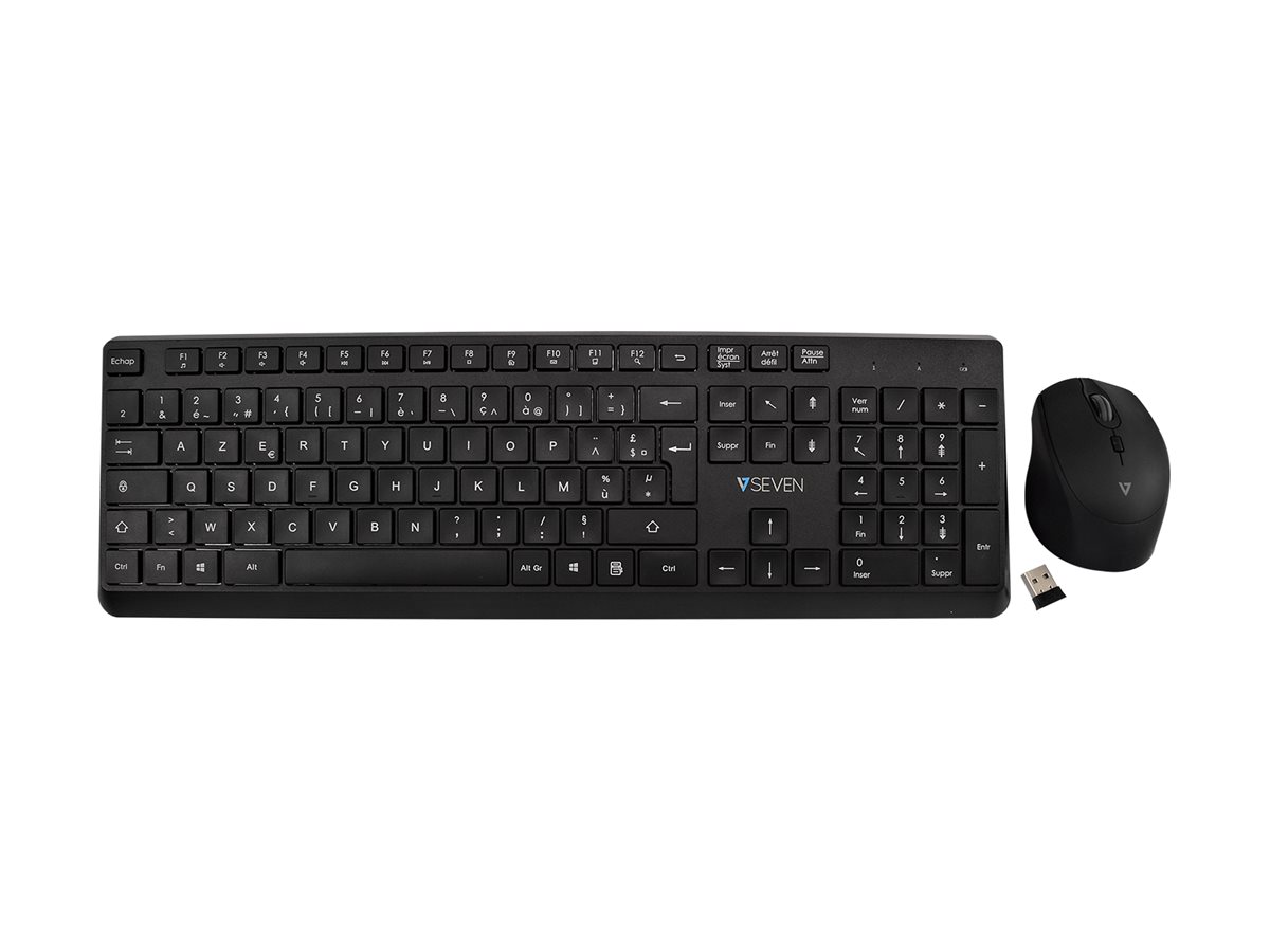 V7 CKW350FR - Tastatur-und-Maus-Set - full size