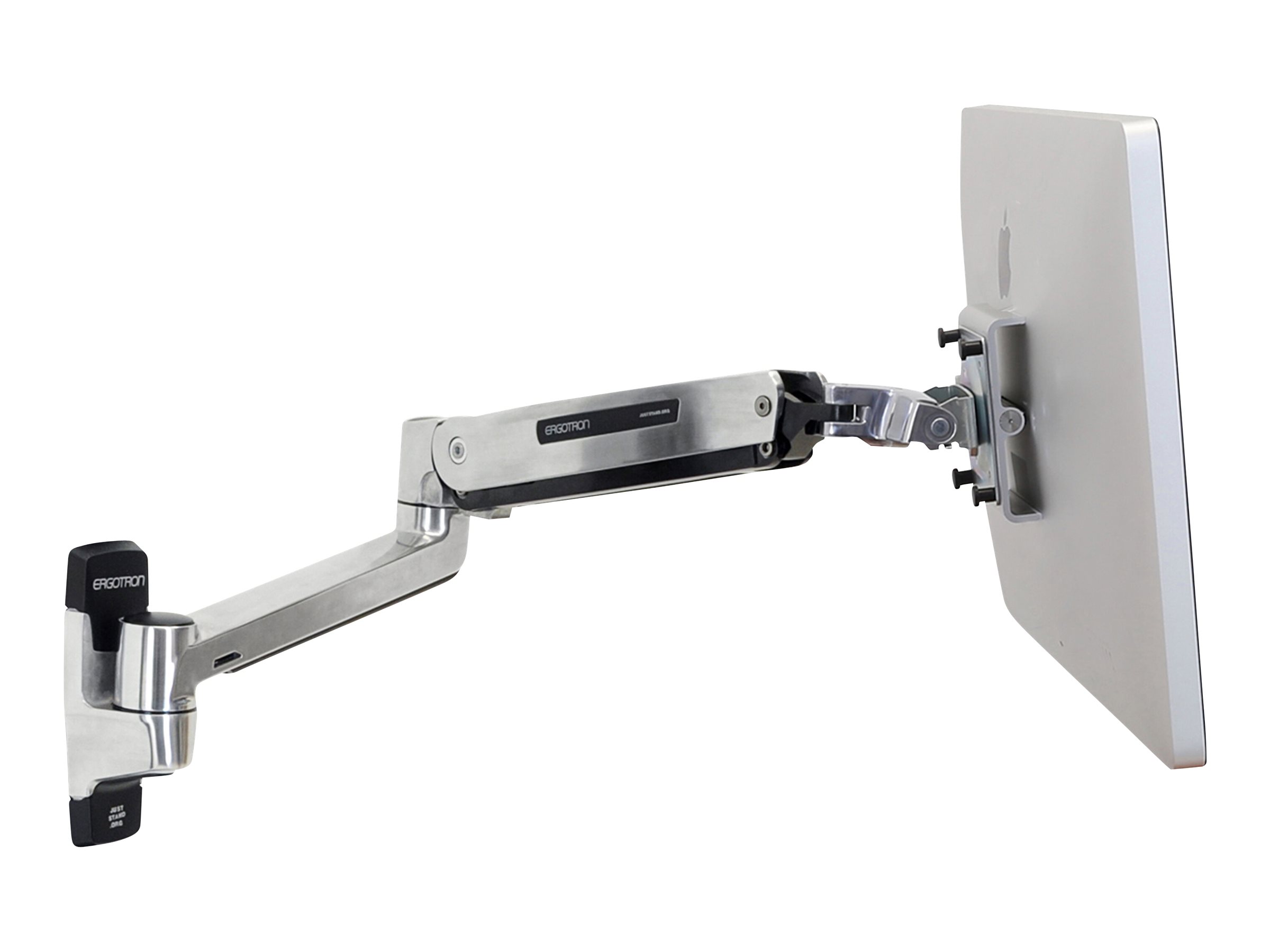 Ergotron LX HD - Befestigungskit (Erweiterungsadapter, VESA-Adapter, Steh-Sitz-Arm, Wandhalterung) - für LCD-Display - Polished Aluminum - Bildschirmgröße bis zu 116,8 cm (bis zu 46 Zoll)