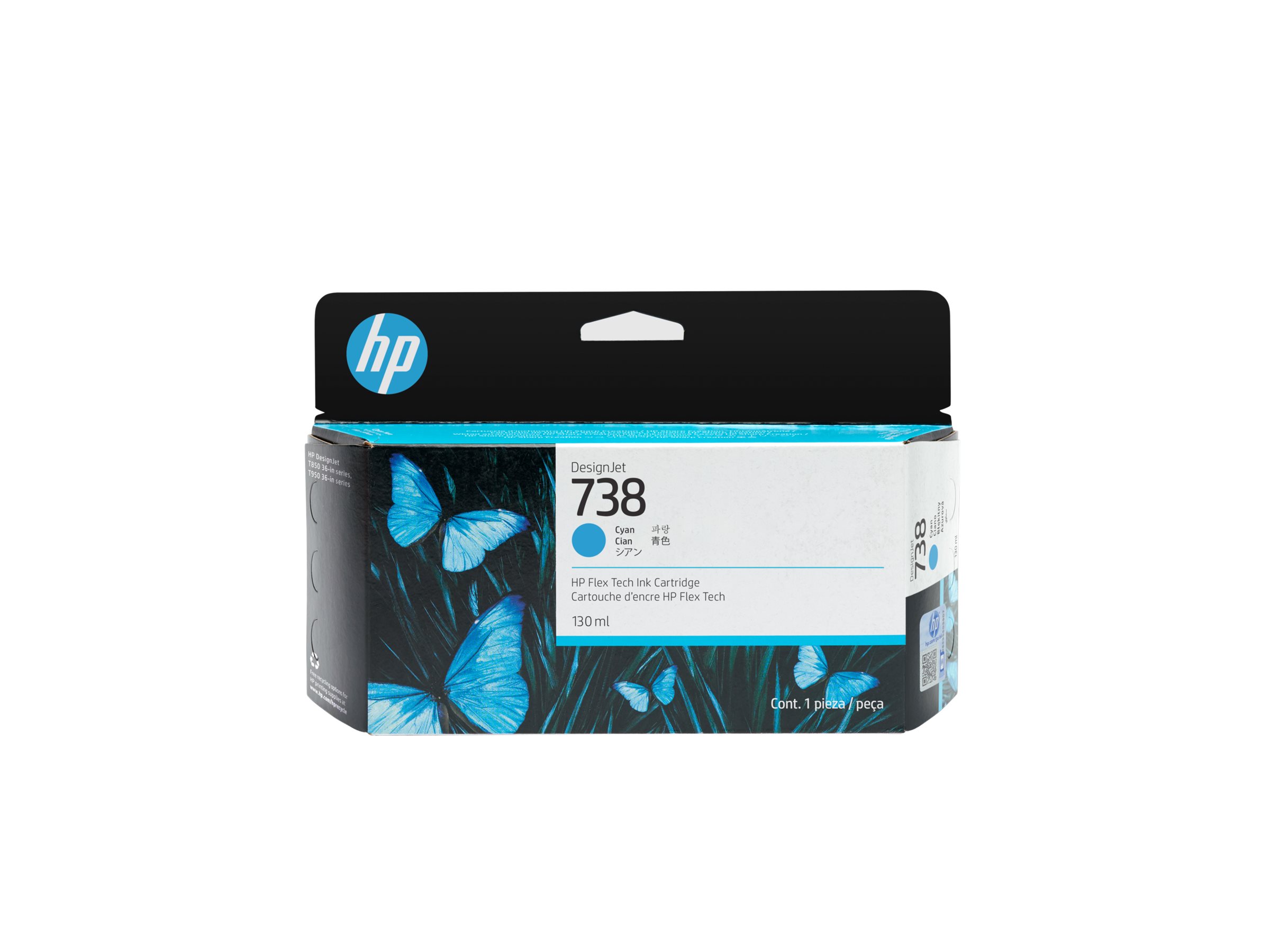 HP 738 - 130 ml - Cyan - original - DesignJet