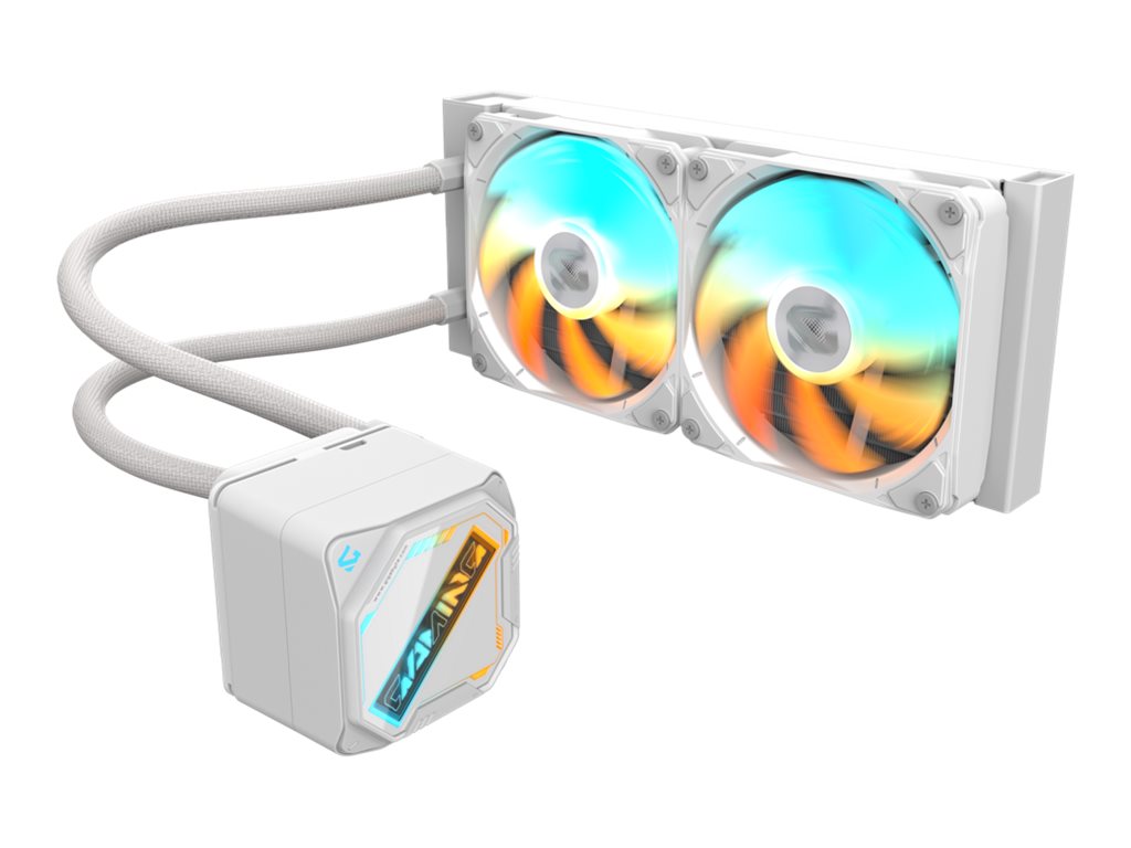 Gigabyte GAMING 240 ICE - Prozessor-Flüssigkeitskühlsystem - Kühlergröße 240 mm - (für LGA115x Socket, LGA1200, LGA1700, LGA1851, AM4, AM5)