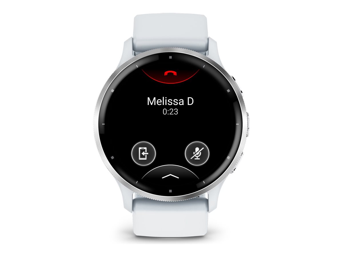 Garmin Venu 3 - 45 mm - verstärktes Polymer Whitestone - intelligente Uhr mit Band - Silikon - Handgelenkgröße 135-200 mm - Anzeige 3.54 cm (1.4")