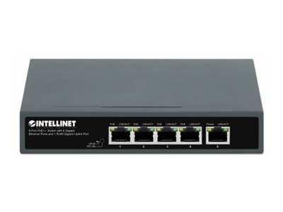 Intellinet Switch - unmanaged - 4 x 101001000 (PoE++)