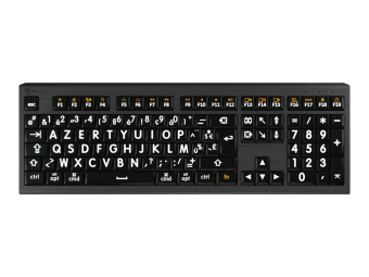 Logickeyboard Largeprint ASTRA 2 - Tastatur - hintergrundbeleuchtet