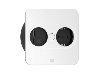 Bachmann Steckdosenleiste TWIST 2 1xCEE73 1xUSB AC - Steckdosenleiste