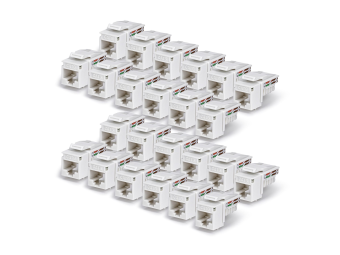 StarTech.com Cat6 Keystone Jack 24-Pack 90-Deg 110 - Netzwerk - CAT 6 - Netzwerk - CAT 6