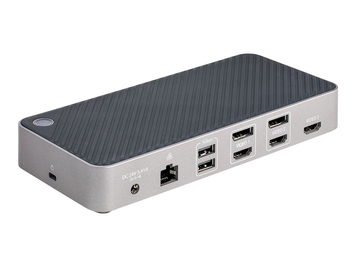 StarTech.com USB-C Drei Monitor Dockingstation, 4K, 5X USB, 100W PD