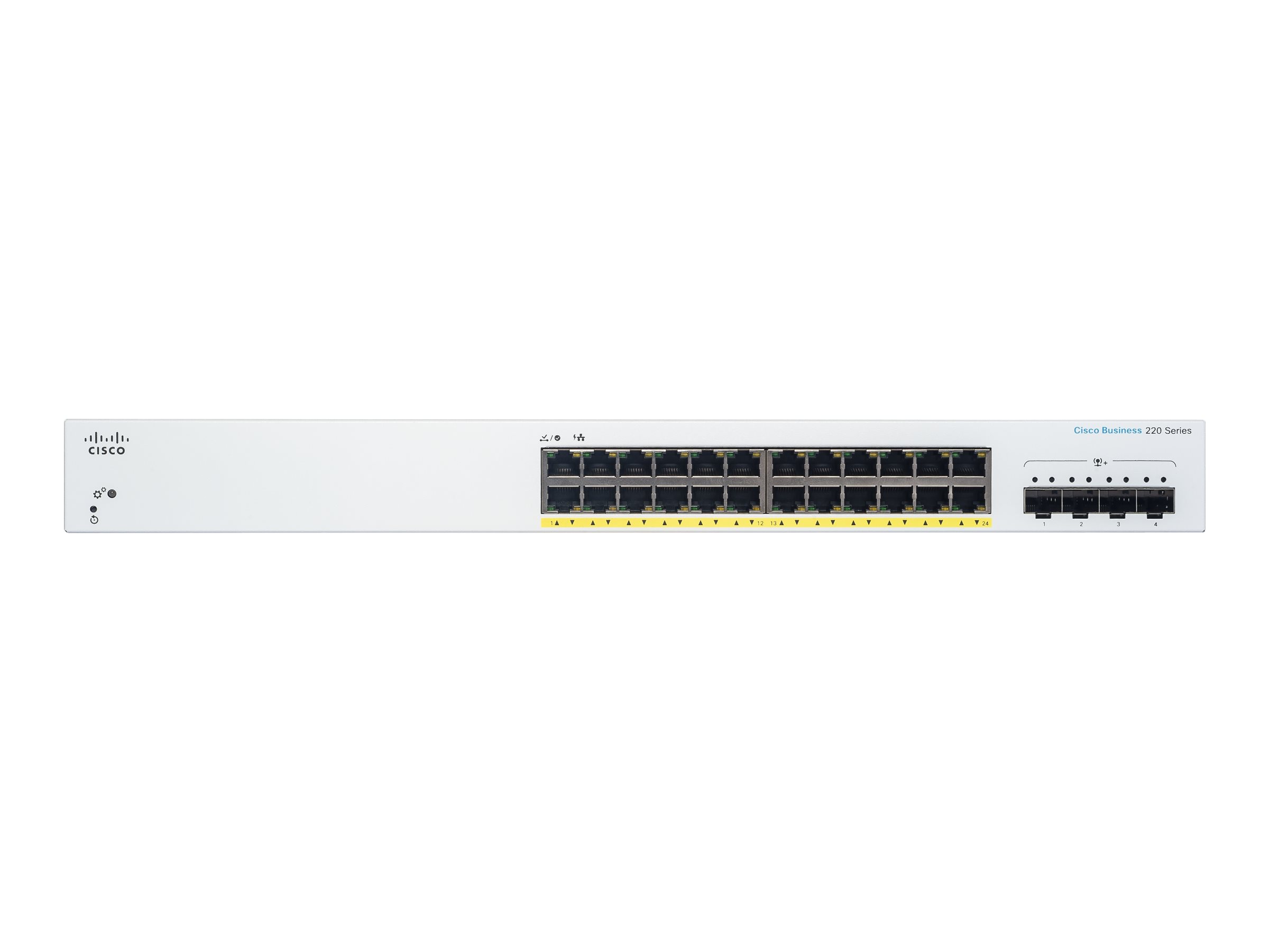 Cisco Business 220 Series CBS220-24P-4X - Switch - Smart - 24 x 101001000 (PoE+)