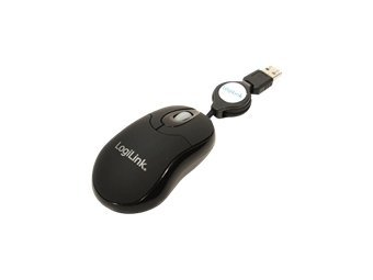 LogiLink Mini with retractable cable - Maus