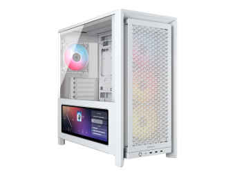 Corsair FRAME 4000D LCD RS ARGB - Midi-Tower Gaming - E-ATX - Seitenteil mit Fenster (gehärtetes Glas)