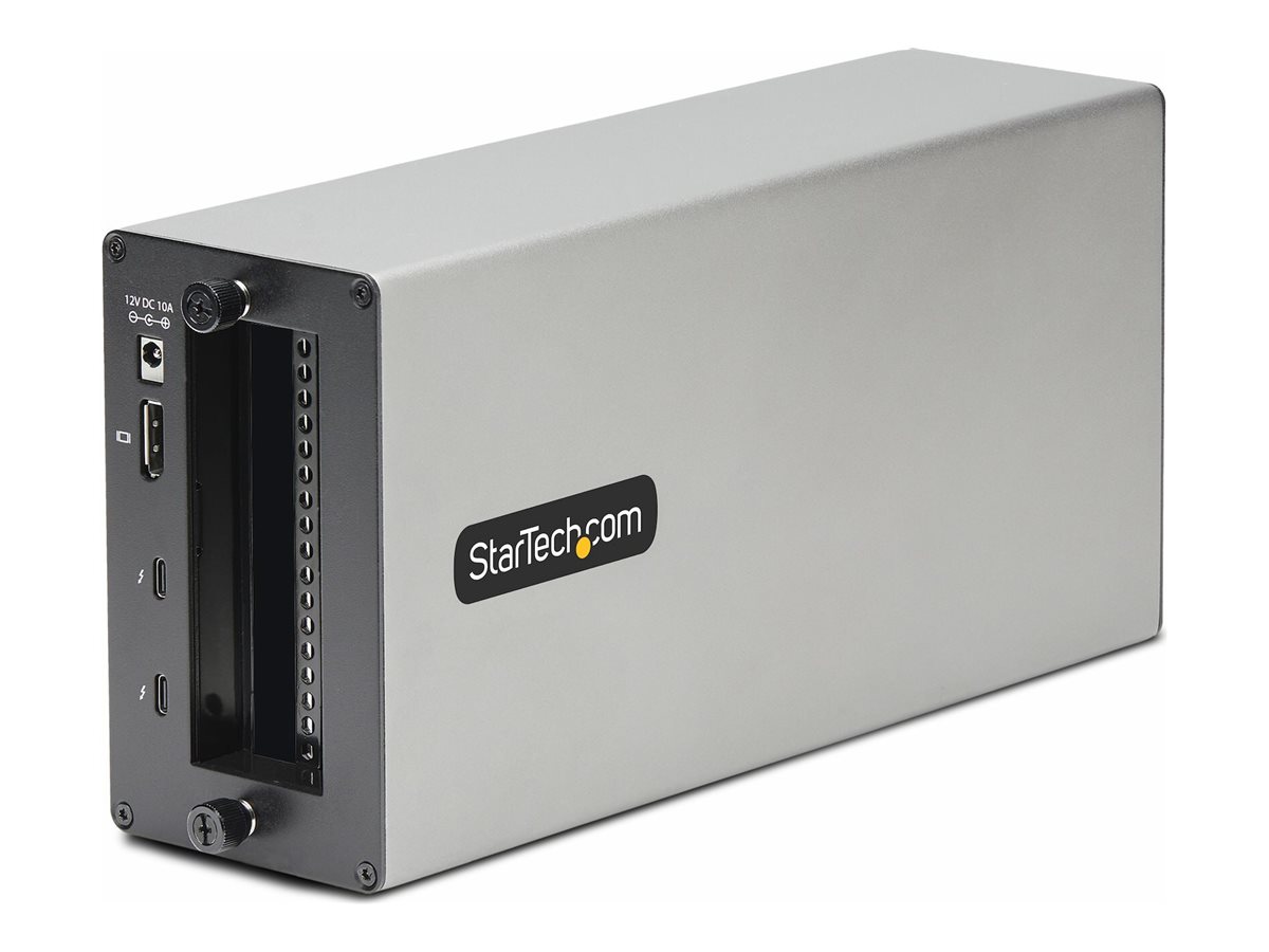 StarTech.com Thunderbolt 3 PCIe Expansion Chassis, Enclosure Box WDual PCI-E Slots, External PCIe Slots for LaptopsDesktopsAll-In-Ones, 8K4K Output Via TB3DP 1.4 Ports - For PCI Express Cards (2TBT3-PCIE-ENCLOSURE)