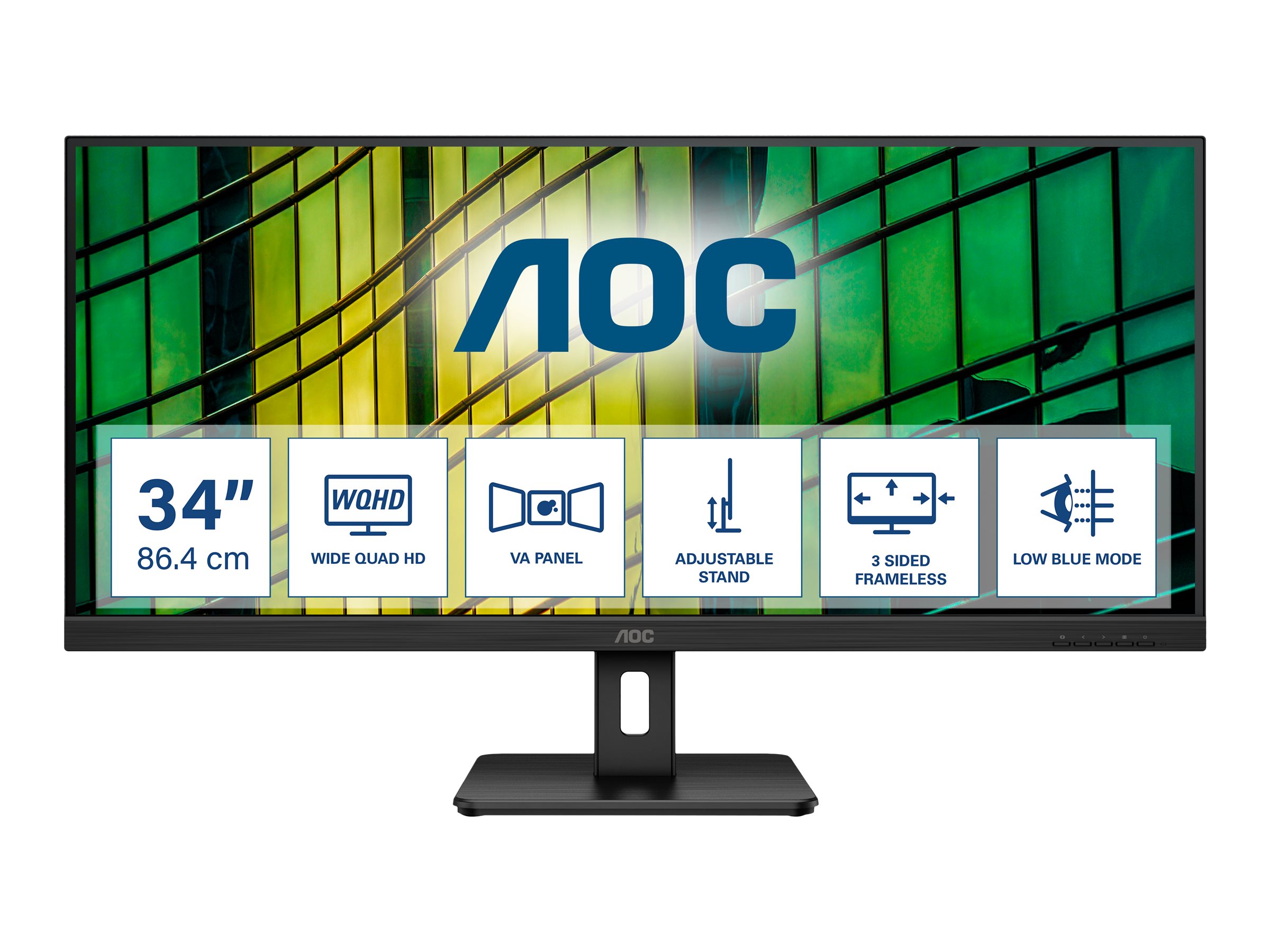 AOC Essential-line U34E2MBK - LED-Monitor - 86.4 cm (34)