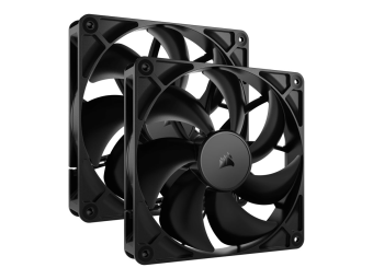Corsair RS140 - Gehäuselüfter - 140 mm - Schwarz (Packung mit 2)