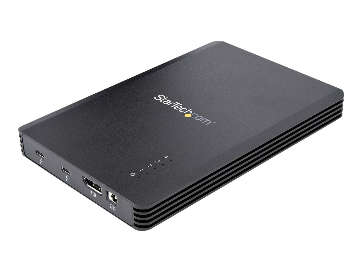 StarTech.com 4 Bay Thunderbolt 3&trade NVMe Gehäuse, für M.2 SSD, DP & 2x TB3 - Speichergehäuse - M.2 - M.2 NVMe Card  PCIe (NVMe)